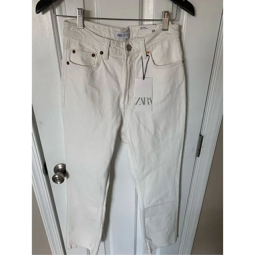 Zara cotton white pants size 36/4